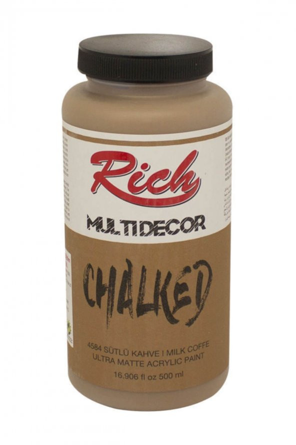 Rich Multi Decor Chalked Akrilik Boya 500 cc. 4584 SÜTLÜ KAHVE