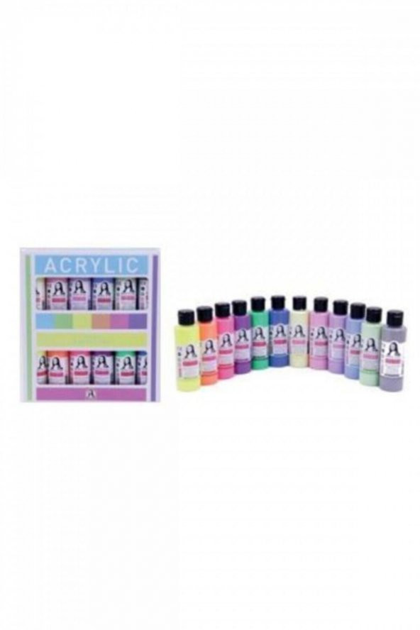 Südor Monalisa Akrilik Mixartcolors 12 X 70 Ml Set Chalk + Neon ürün görseli 1