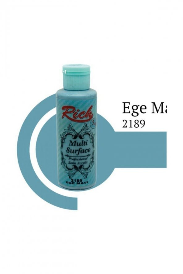 Rich Multi Surface 2189 Ege Mavi Akrilik Boya 120 Cc ürün görseli 1