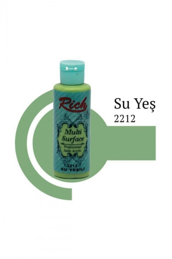 Rich Multi Surface 2212 Su Yeşili Akrilik Boya 120 Cc ürün görseli 1
