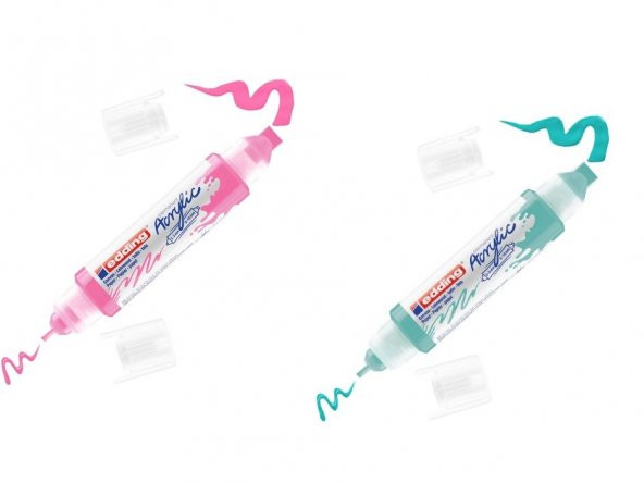 Edding 5400 Akrilik 3d Double Liner  2-3, 5-10 Mm’lik 2 Başlık 2 Renk ürün görseli 1