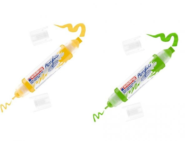 Edding 5400 Akrilik 3d Double Liner  2-3, 5-10 Mm’lik 2 Başlık 2 Renk - 1