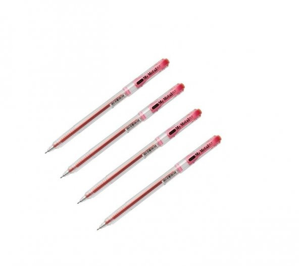 Dong-a My-metal 0.7 Mm Pembe İğne Uçlu Kalem 4 Adet ürün görseli 1
