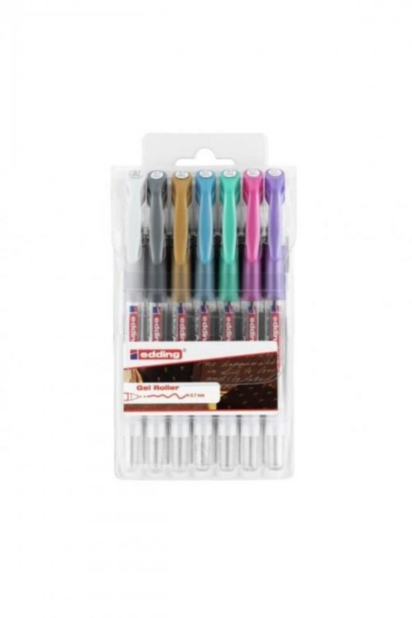 Edding 2185 Crystaljelly Jel Kalem 7 Renk Set