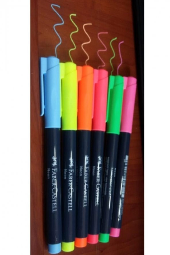Faber- Castel Neon 1,5mm 6 Renk Vip Model Markör ( Yeniiiii ) - 3