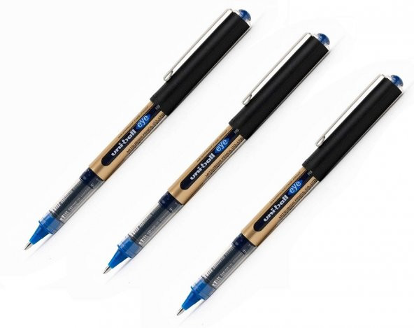 Uni-ball Ub-150 1.0 Roller Kalem - Mavi 3 Adet ürün görseli