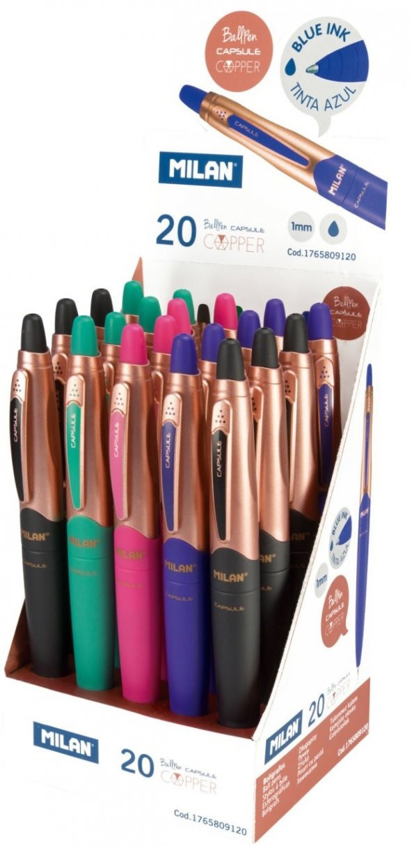 Milan Capsule Cooper Ballpen Tükenmez Kalem 1,0 mm