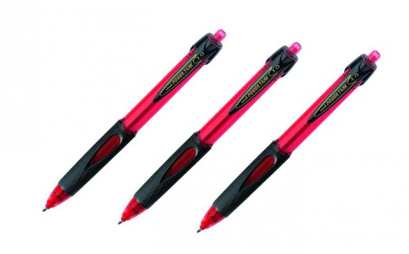 Uni-ball Power Tank 1,0mm Kırmızı Mekanik Dışortam Kalemi Sn-220 3 Adet ürün görseli