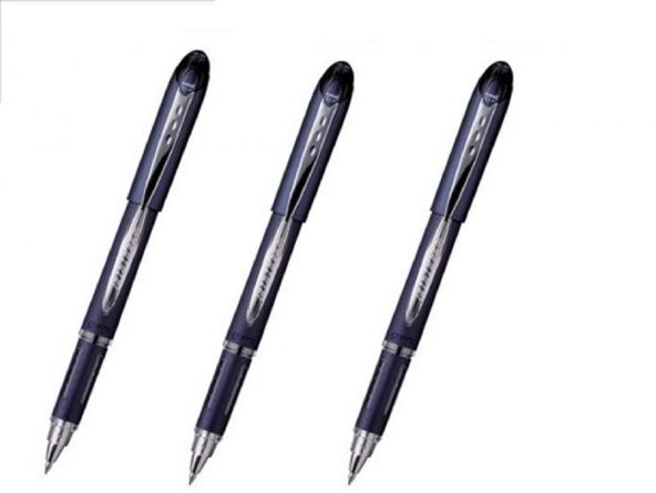 Uniball Siyah Jet Stream 0.7 Hızlı Yazı Kalemi Siyah 3 Adet