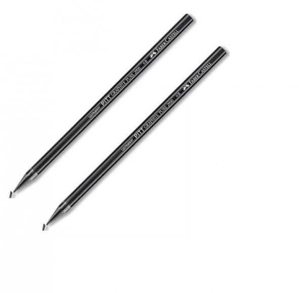 Faber-Castell 117300 Monochrome 2900 Kalem 6B 2 adet - 1