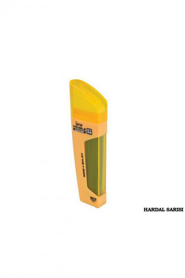 Serve Double Erase 0.7mm Hardal Sarısı - Min & Silgi
