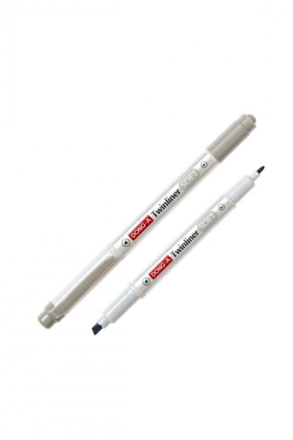 Dong-A Twinliner Soft Fosforlu Kalem Açık Gri No:65 ürün görseli 1