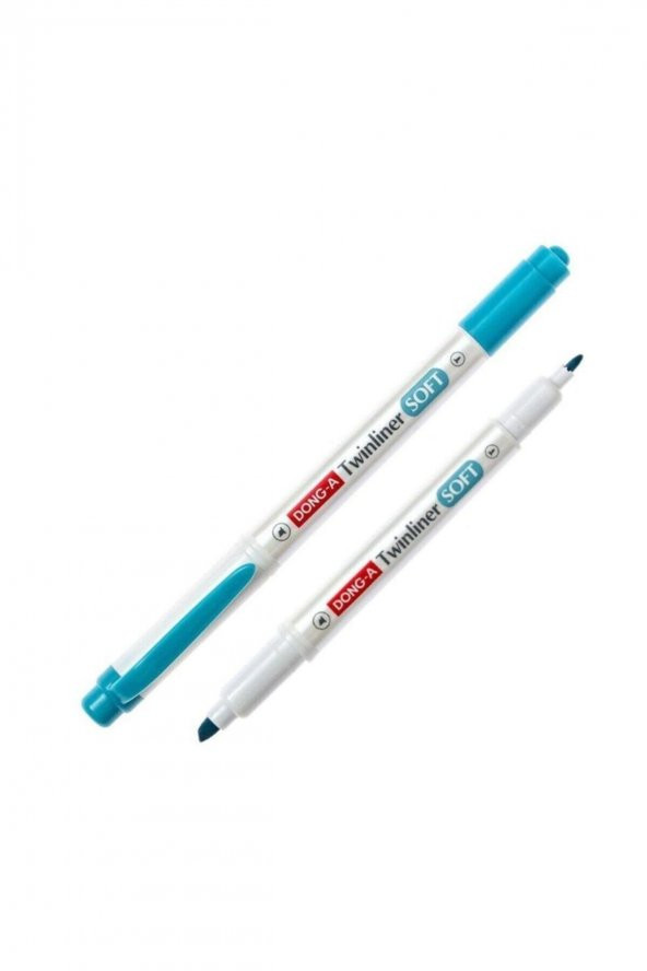 Dong-A Twinliner Soft Fosforlu Kalem Duman Mavi No:49 ürün görseli 1