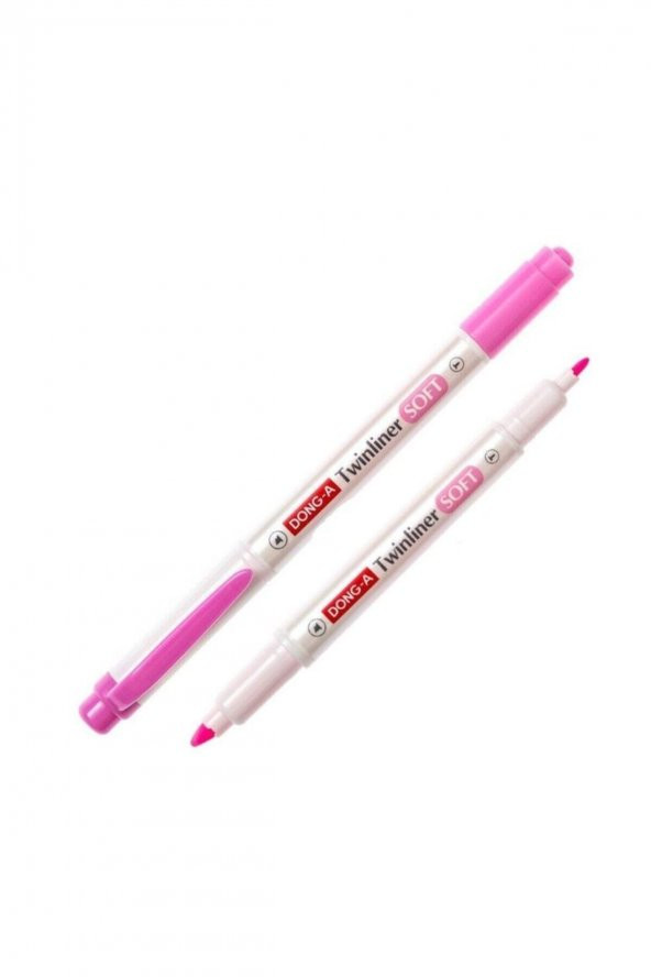 Dong-A Twinliner Soft Fosforlu Kalem Pembe No:16