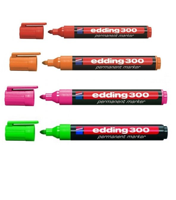 Edding Permanent Markör E-300 4 Renk ürün görseli 1