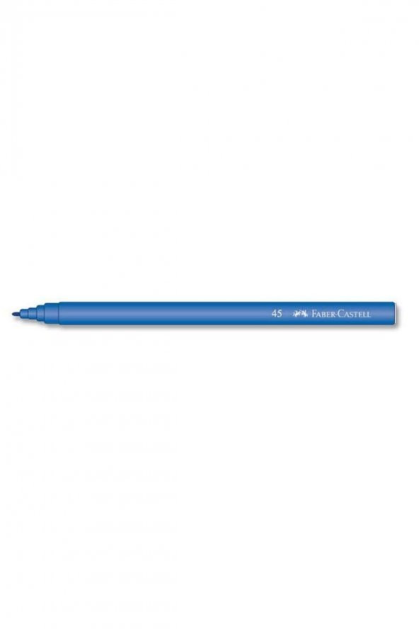 Faber-castell Keçeli Kalem Mavi  10 Adet ürün görseli 1