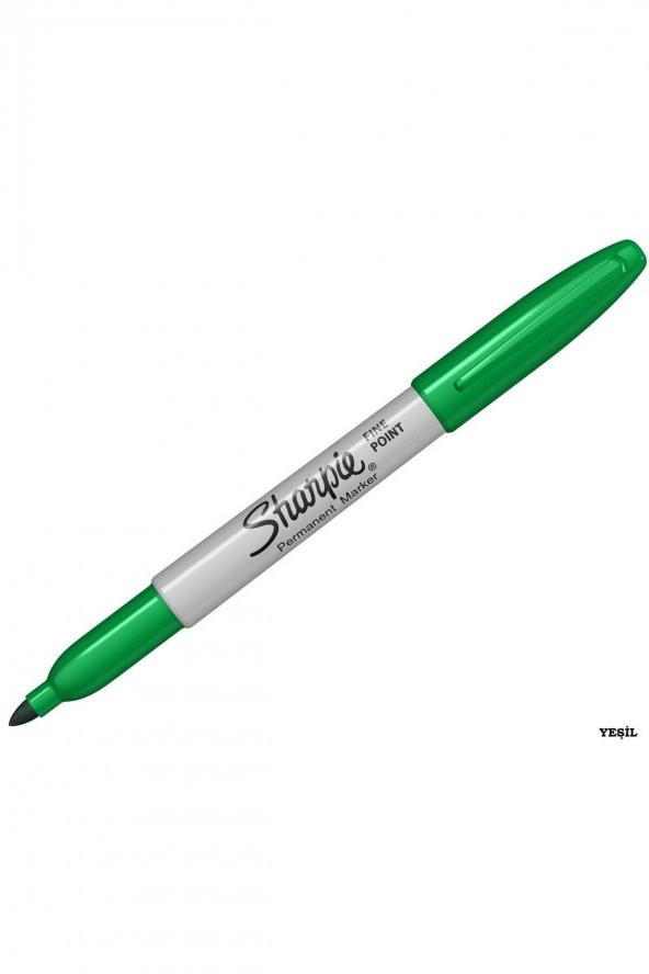 Sharpie Fine. Yuvarlak Uç. Permanent Markör Yeşil 3 Adet