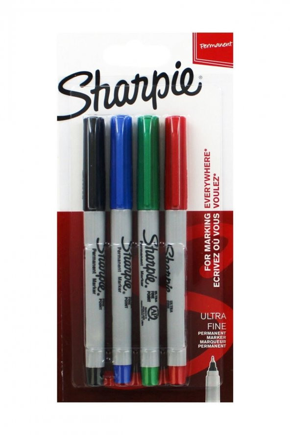 Sharpie Ultra Fine 4lü Standard Renkler
