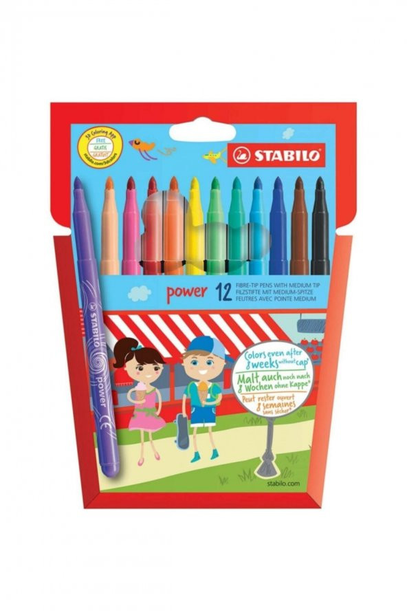 Stabilo 280 Power Keçeli Kalem 12li Paket ürün görseli 1