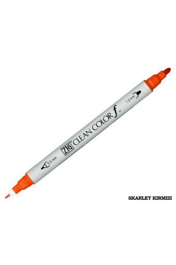 Zig Clean Color Çift Uçlu Keçeli Kalem Turuncu ürün görseli 1