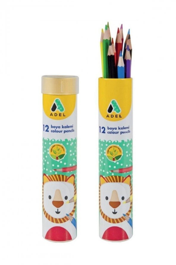 Adel Metal Tüp Boya Kalemi 12 Renk Tam Boy ürün görseli 1