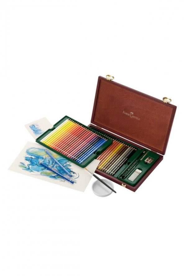 Aquarell Boya Kalemi Seti Ahşap Kutu 120 Renk 5188117513
