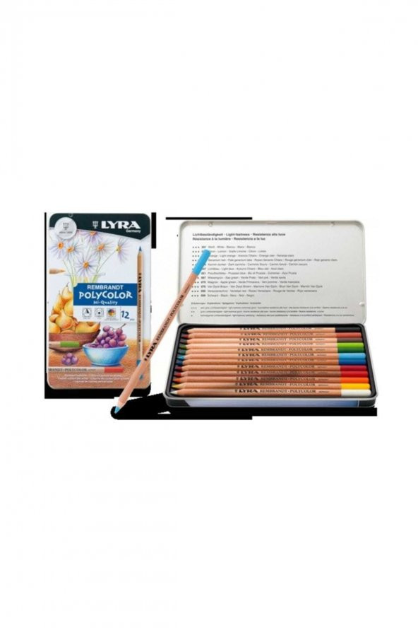 Lyra Rembrandt Polycolor Kuru Boya 12 Renk