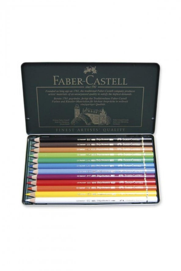 Polychromos 12 Renk Boya Kalemi ürün görseli 1