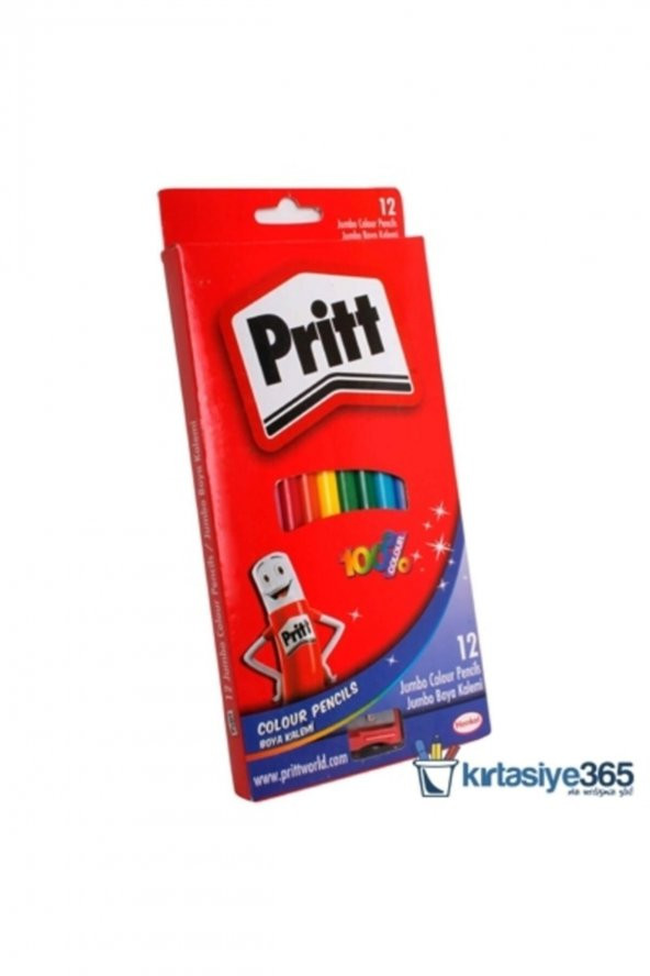 Pritt Kuruboya Jumbo Üçgen Uzun 12 Li
