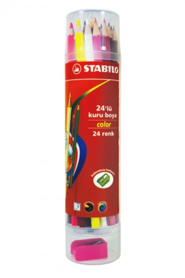 Stabilo Color Kuru Boya 24 Renk Plastik Tüp ürün görseli 1
