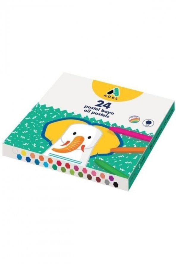 Adel 24 Renk Pastel Boya