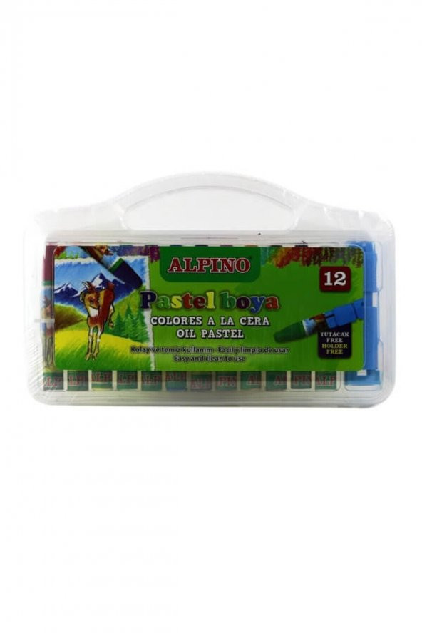 Alpino 12 Renk Çantalı Pastel Boya Dc-008296 ürün görseli 1