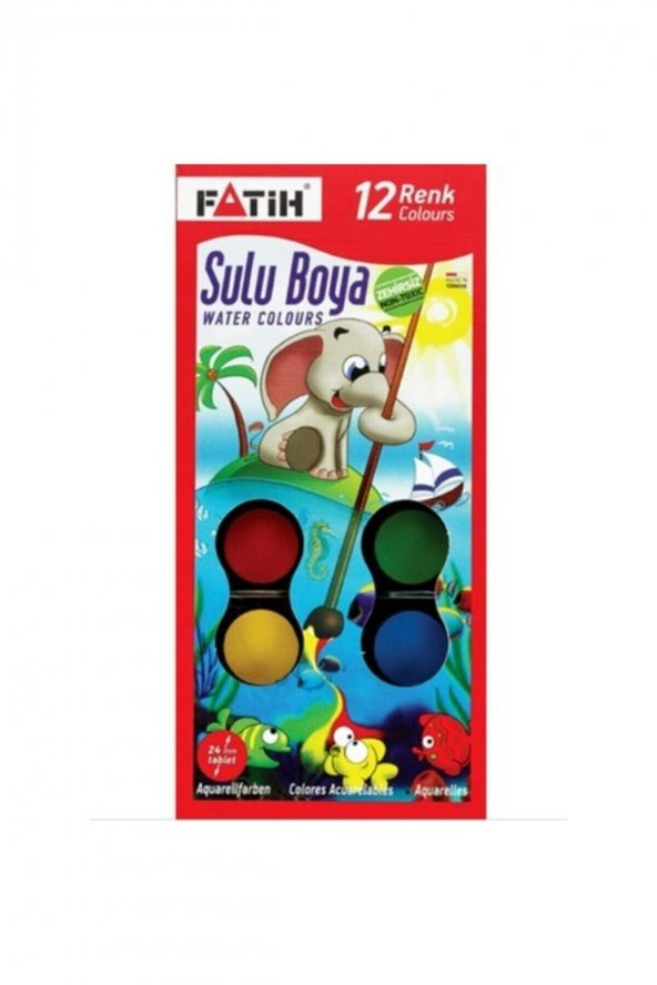 Fatih 904 S12 Sulu Boya-12Li