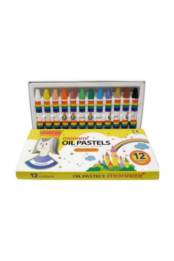 Monami 12li Yağlı Pastel Boya ürün görseli 1