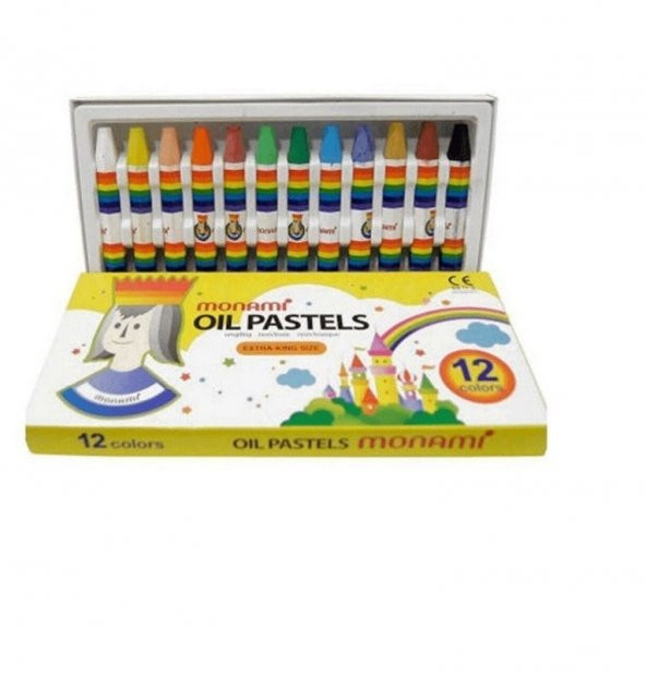 Monami 12li Yağlı Pastel Boya - Resim 3