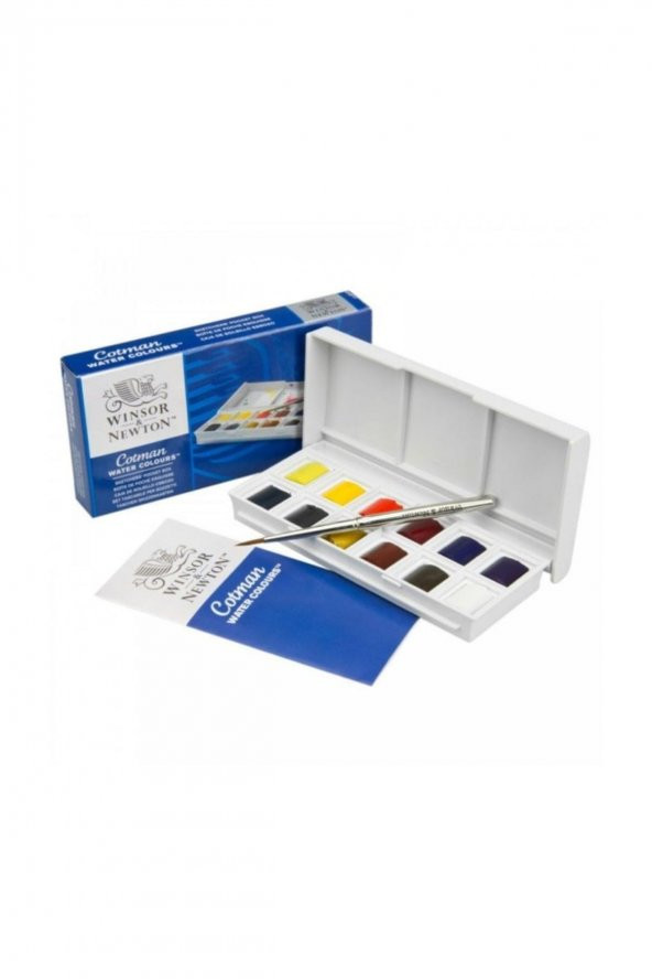Winsor & Newton Cotman Sketchers` Pocket Box 1/2 Tablet Sulu Boya 12 Renk