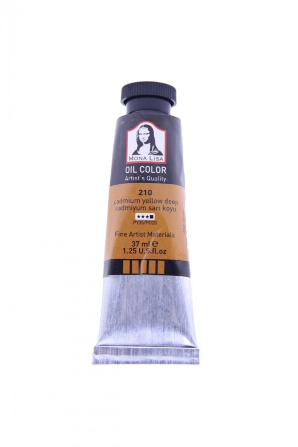 Mona Lisa Yağlı Boya 37 ml Kadmiyum Sarı Koyu 210
