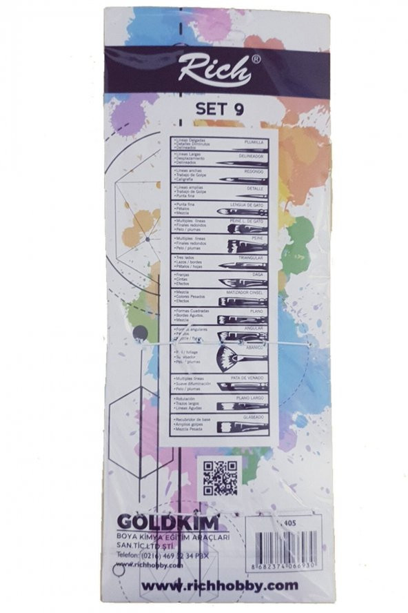 Rich Keep Smile Zemin Fırça 6lı Set - 2