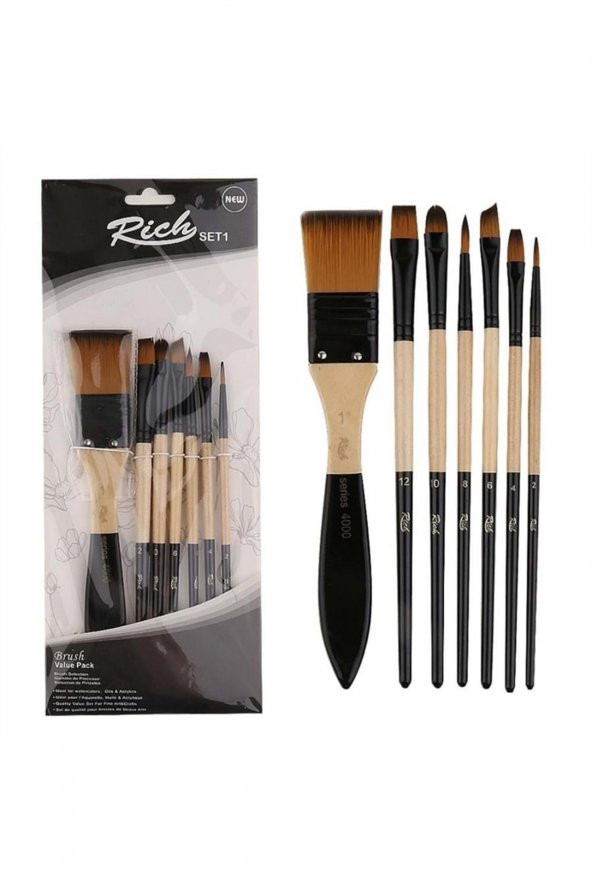RİCH NO1 ZEMİN FIRÇALI KARMA SET 7 Lİ