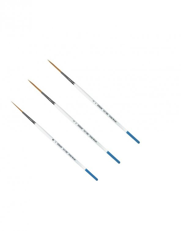 Südor Sentetik Çizgi Fırça Art 123 Seri 3lü Set