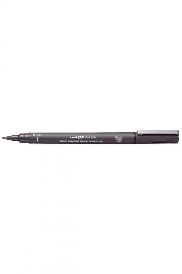 Uni-Ball Pin BR-200 Brush Fırça Uçlu Kalem Koyu Gri