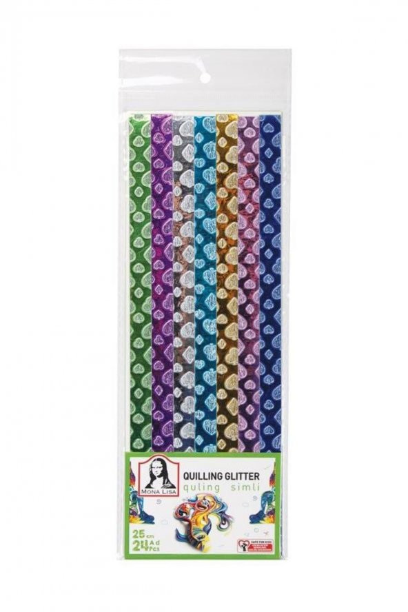 Ql01-5 Simli Quilling Kağıdı 25 Cm 24lü ürün görseli 1