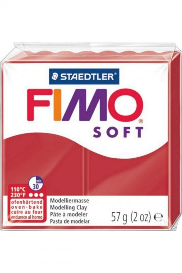 Fimo Soft Polimer Kil 57gr. Christmas Red ürün görseli 1