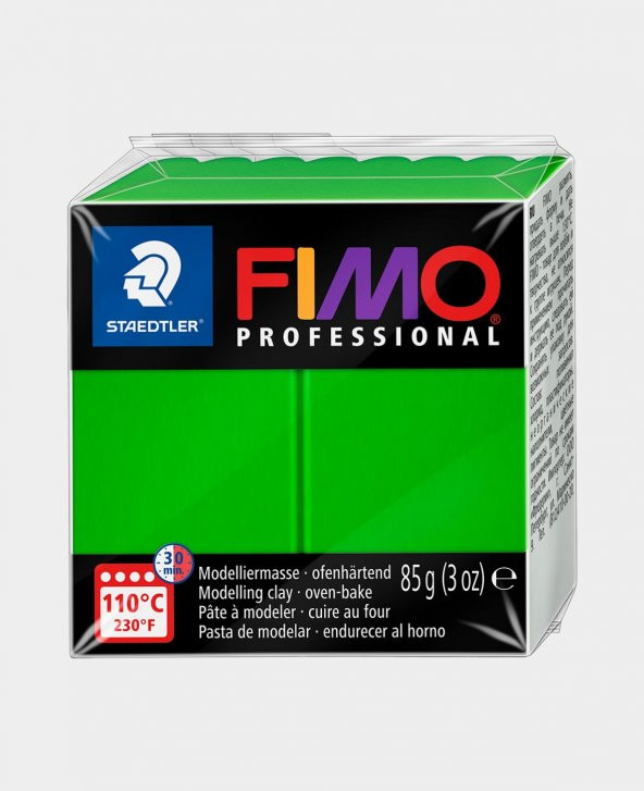 Staedtler Fimo Professional Polimer Kil 85Gr. Lacivert + Doğa Yeşili