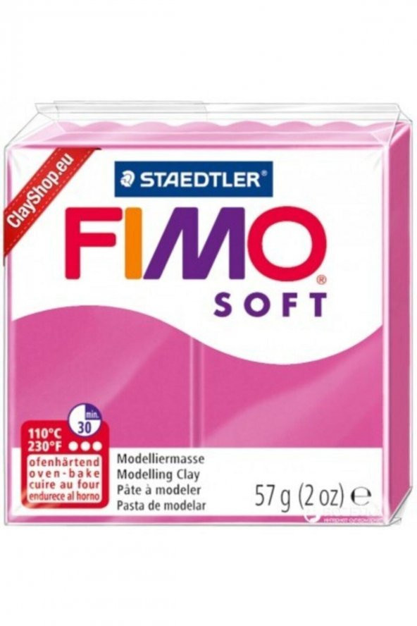 Staedtler Fimo Soft Polimer Kil 22 Raspberry 57gr 19017