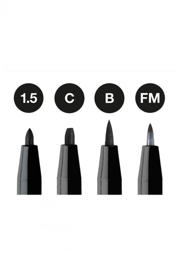 Faber Castell Pitt Artist Pen 4lü Siyah - Resim 2