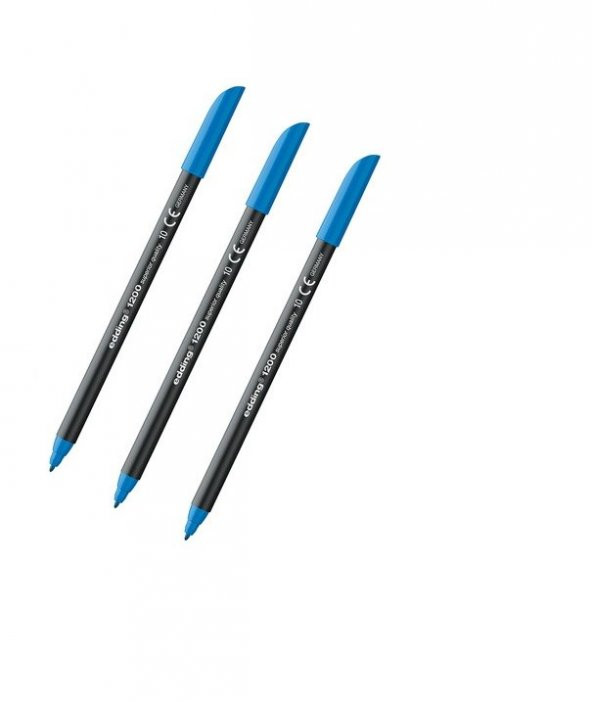 Edding 1200 Grafi̇k Kalemi̇ Açık Mavi 3 Adet ürün görseli 1