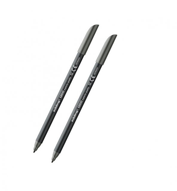 Edding 1200 Grafi̇k Kalemi̇ Gri 2 Adet ürün görseli 1