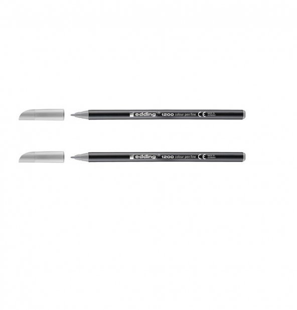 Edding 1200 Grafi̇k Kalemi̇ Gümüş 2 Adet - 1