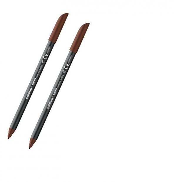 Edding 1200 Grafi̇k Kalemi̇ Koyu Kahverengi 2 Adet - 1
